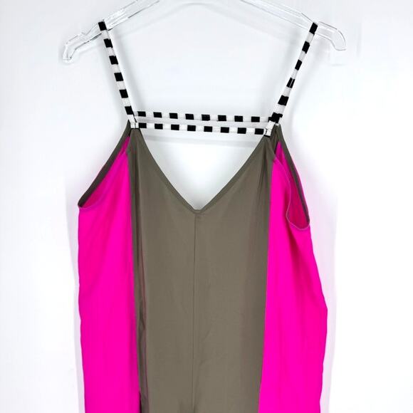 Jae Jolly Jumpsuit One Size Pink and Brown - Picture 2 of 11